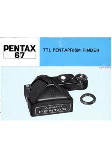 Pentax 67 - 6x7 manual. Camera Instructions.